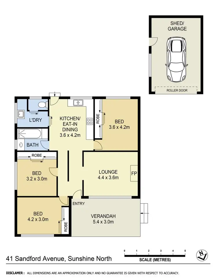 Floorplan of Homely house listing, 41 Sandford Avenue, Sunshine North VIC 3020