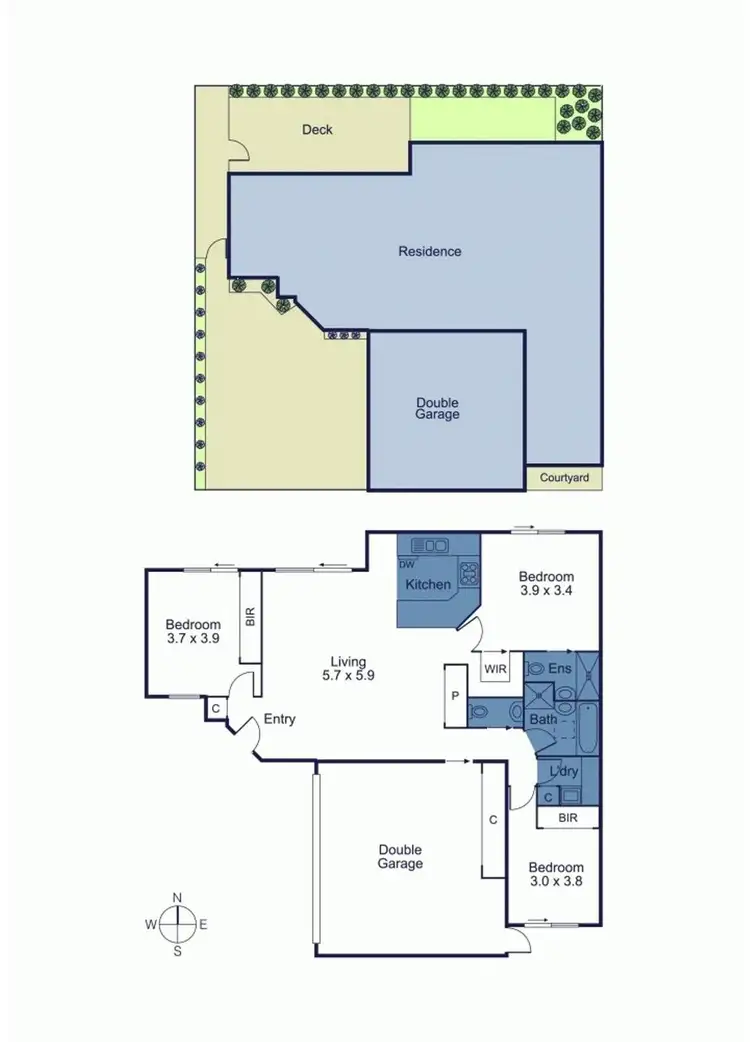 Floorplan of Homely unit listing, 11A Sussex Street, Blackburn North VIC 3130
