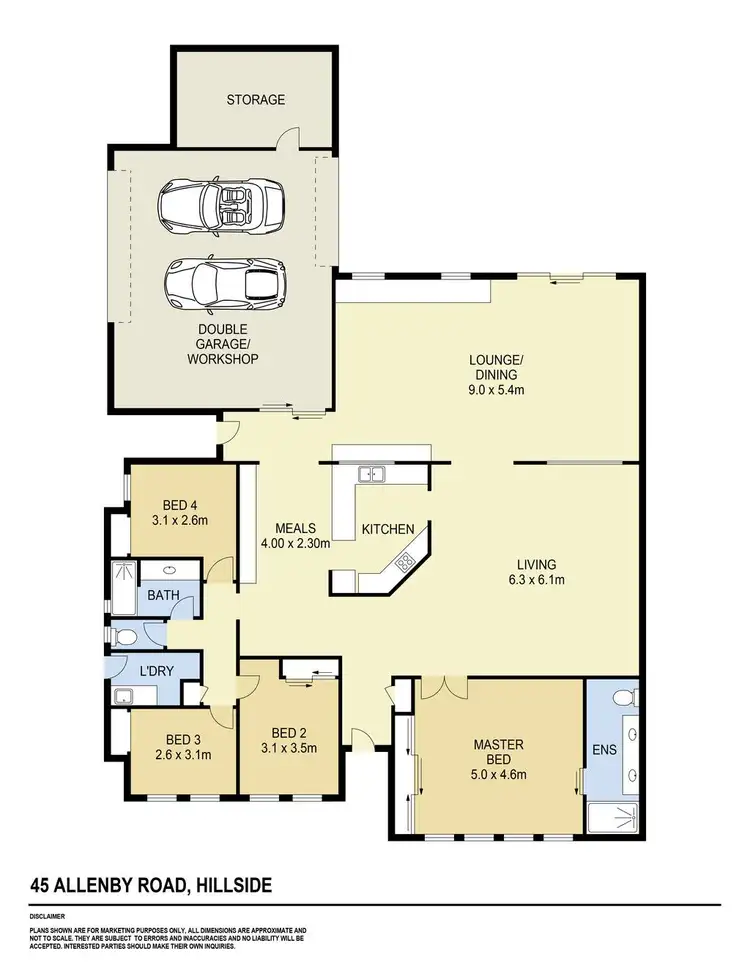 Floorplan of Homely house listing, 45 Allenby Road, Hillside VIC 3037
