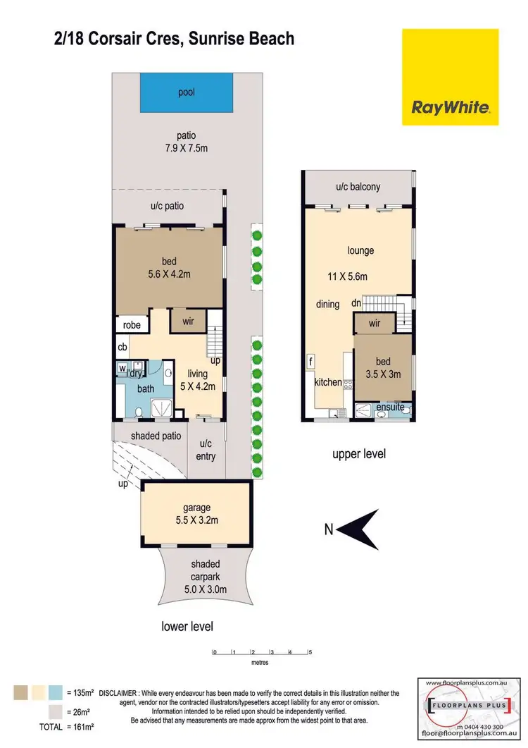 Floorplan of Homely semi-detached listing, 2/18 Corsair Crescent, Sunrise Beach QLD 4567