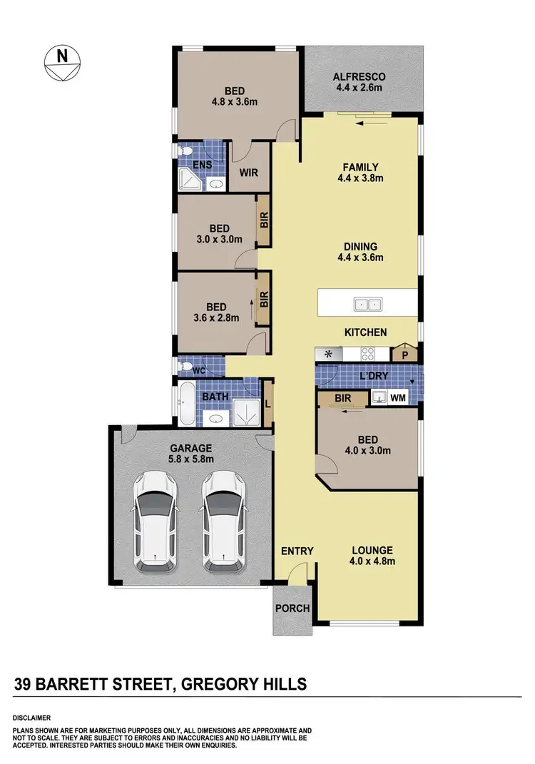 Floorplan of Homely house listing, 39 Barrett Street, Gregory Hills NSW 2557