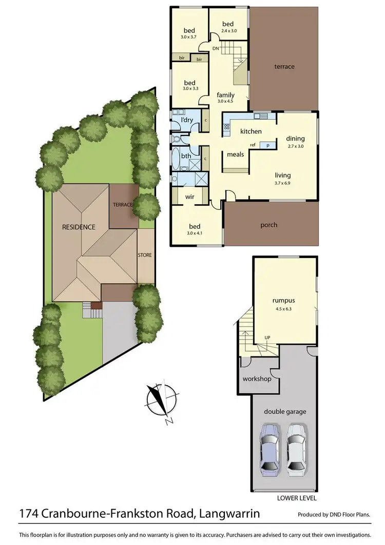 Floorplan of Homely house listing, 174 Cranbourne-Frankston Road, Langwarrin VIC 3910