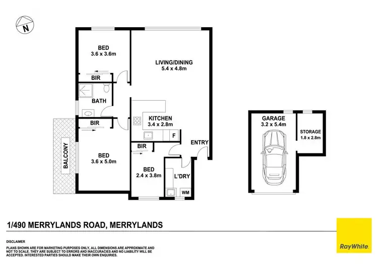 Floorplan of Homely house listing, 1/490 Merrylands Road, Merrylands NSW 2160