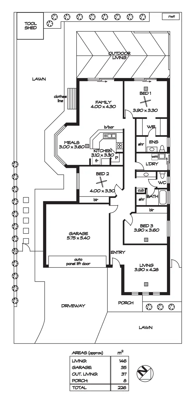 Floorplan of Homely house listing, 6 Darryl Street, Blakeview SA 5114