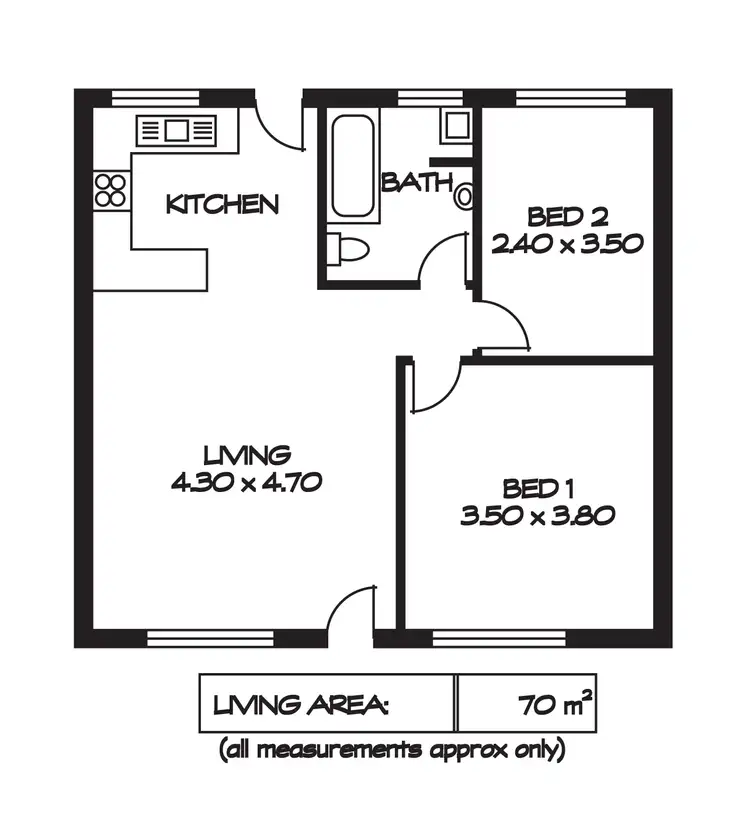 Floorplan of Homely unit listing, 21/6 Loades Street, Salisbury SA 5108