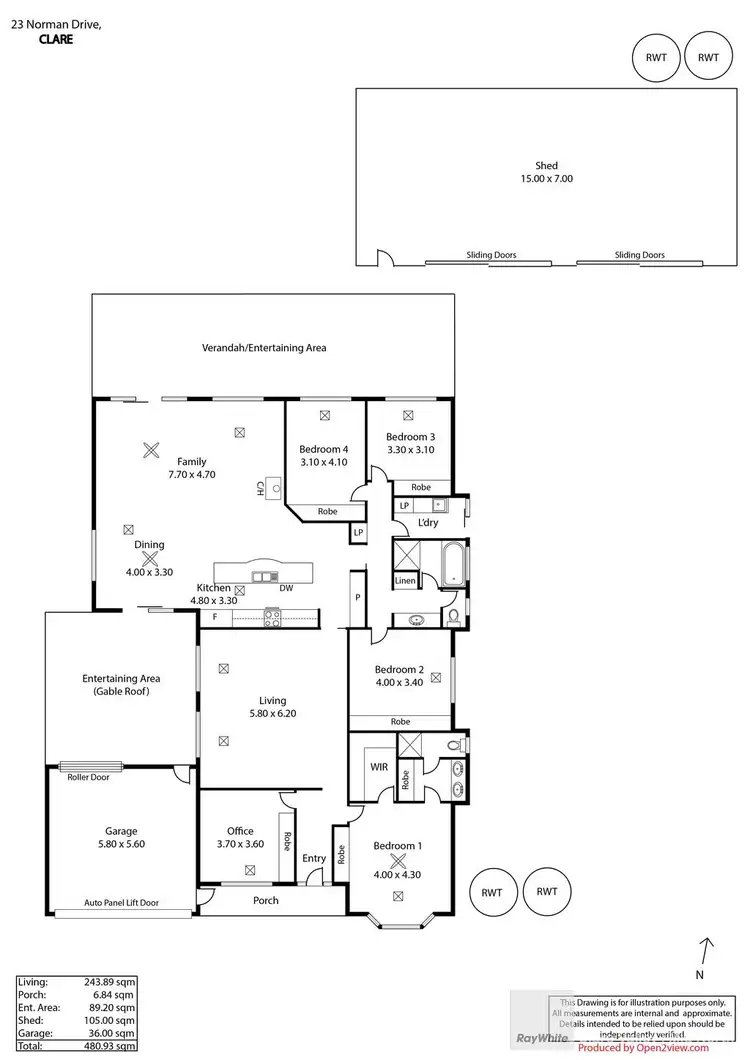 Floorplan of Homely house listing, 23 Norman Drive, Clare SA 5453