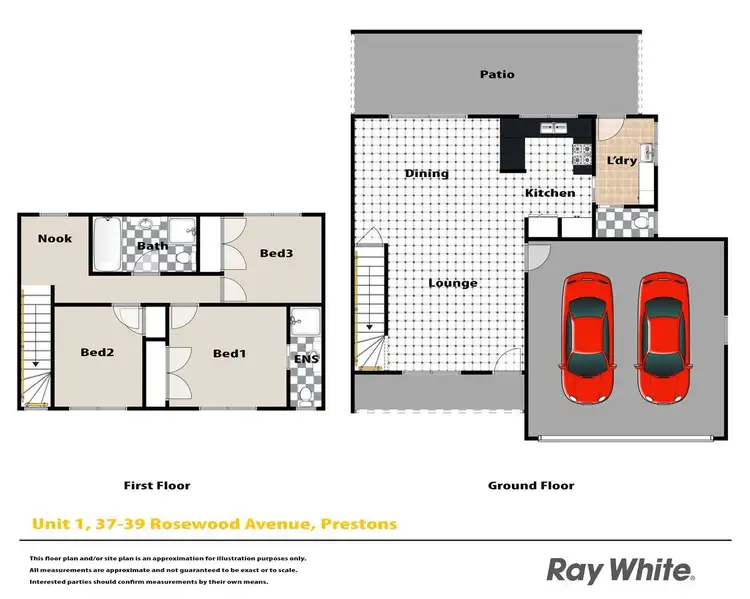 Floorplan of Homely townhouse listing, 1/37-39 Rosewood Avenue, Prestons NSW 2170