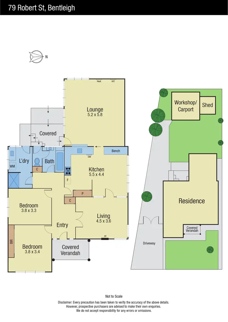 Floorplan of Homely house listing, 79 Robert Street, Bentleigh VIC 3204