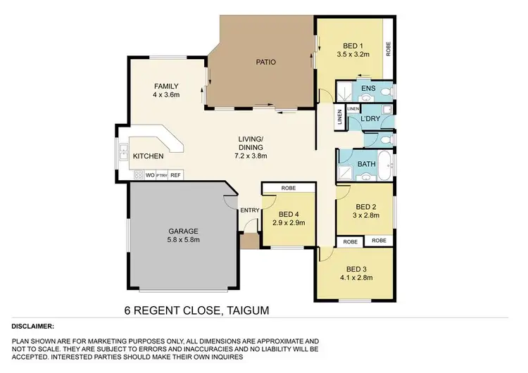 Floorplan of Homely house listing, 6 Regent Close, Taigum QLD 4018