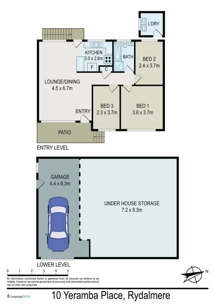 Floorplan of Homely house listing, 10 Yeramba Place, Rydalmere NSW 2116