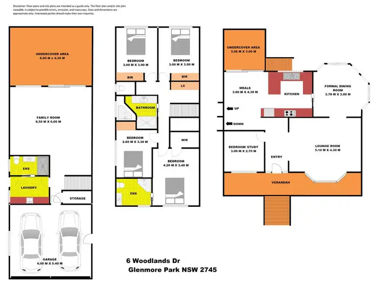 Floorplan of Homely house listing, 6 Woodlands Drive, Glenmore Park NSW 2745