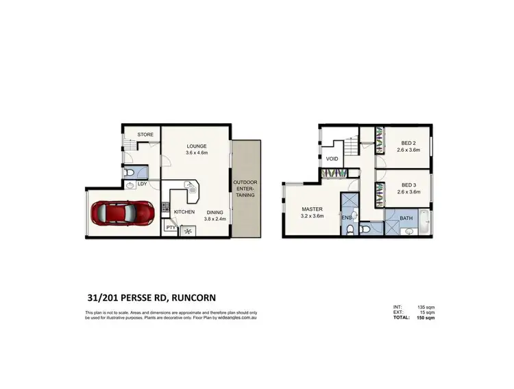 Floorplan of Homely townhouse listing, 31/201 Persse Road, Runcorn QLD 4113