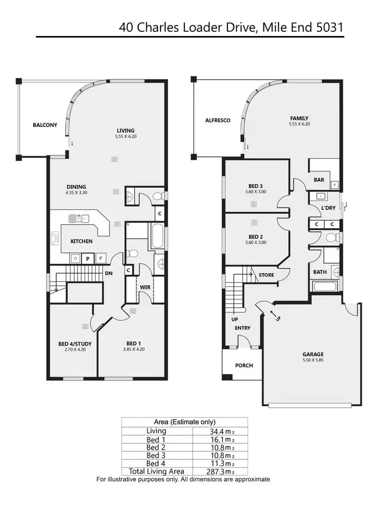 Floorplan of Homely house listing, 40 Charles Loader Drive, Mile End SA 5031