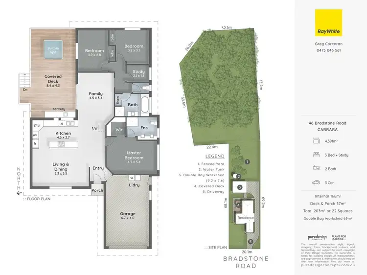 Floorplan of Homely house listing, 46 Bradstone Road, Carrara QLD 4211