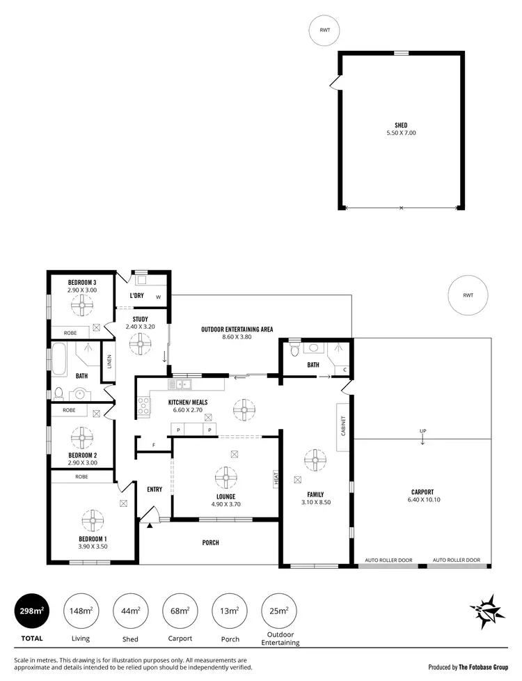 Floorplan of Homely house listing, 1 Bellaview Road, Flagstaff Hill SA 5159