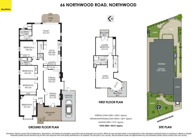 Floorplan of Homely house listing, 66 Northwood Road, Northwood NSW 2066