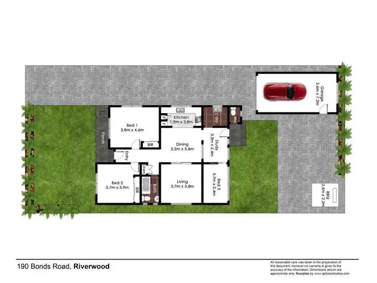 Floorplan of Homely house listing, 190 Bonds Road, Riverwood NSW 2210
