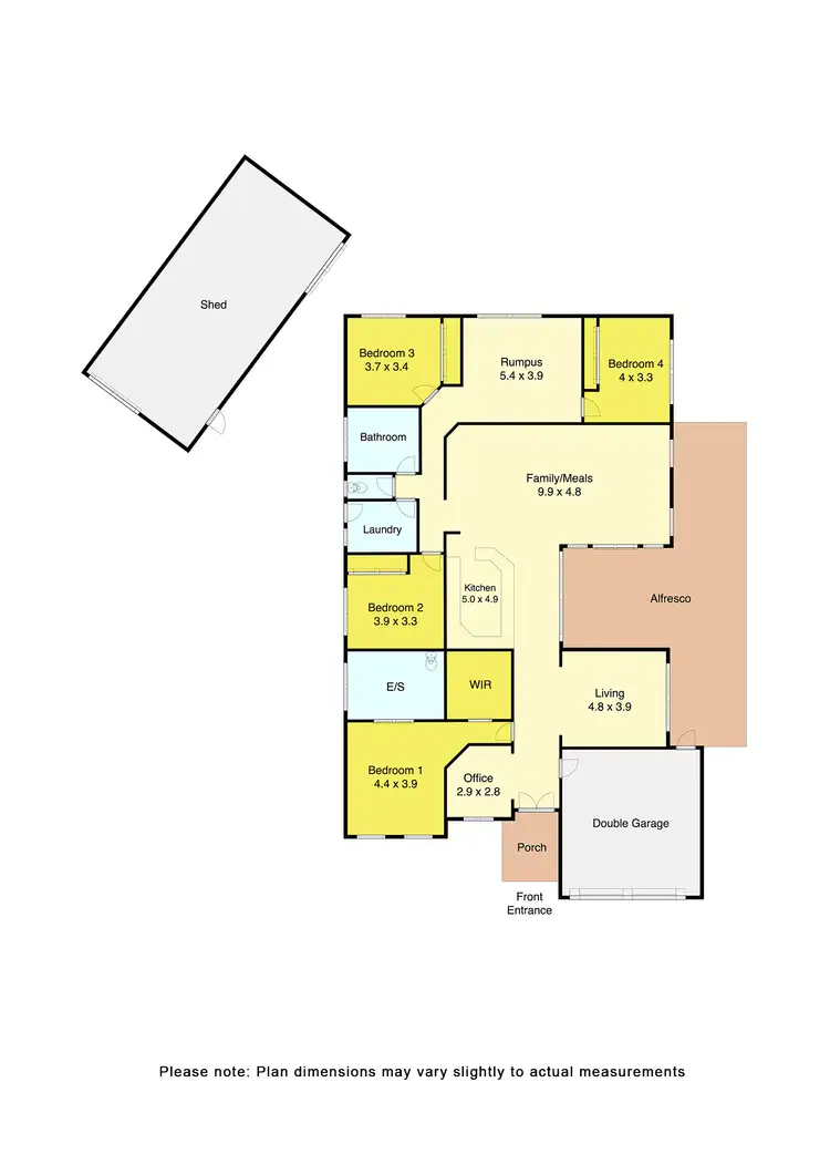 Floorplan of Homely rural property listing, 2028 Glenelg Highway, Scarsdale VIC 3351