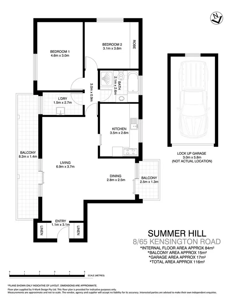 Floorplan of Homely apartment listing, 8/65-67 Kensington Road, Summer Hill NSW 2130