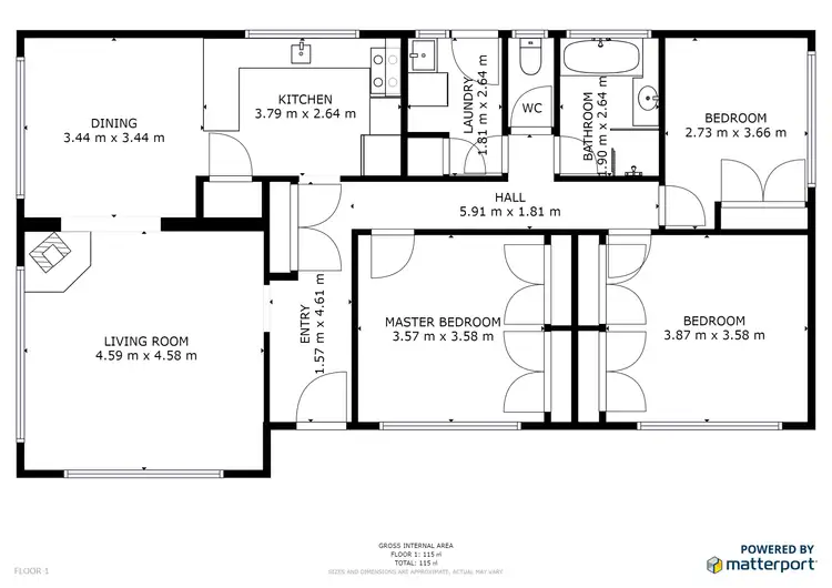 Floorplan of Homely house listing, 188 Murlong Street, Swan Hill VIC 3585