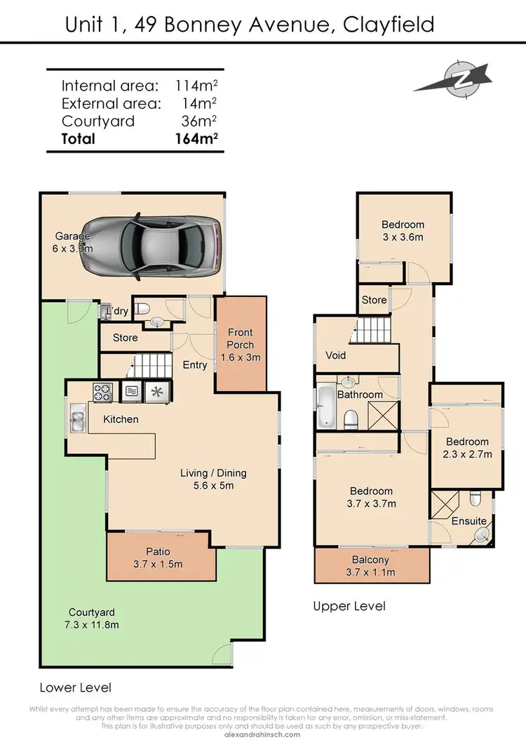 Floorplan of Homely townhouse listing, 1/49 Bonney Avenue, Clayfield QLD 4011
