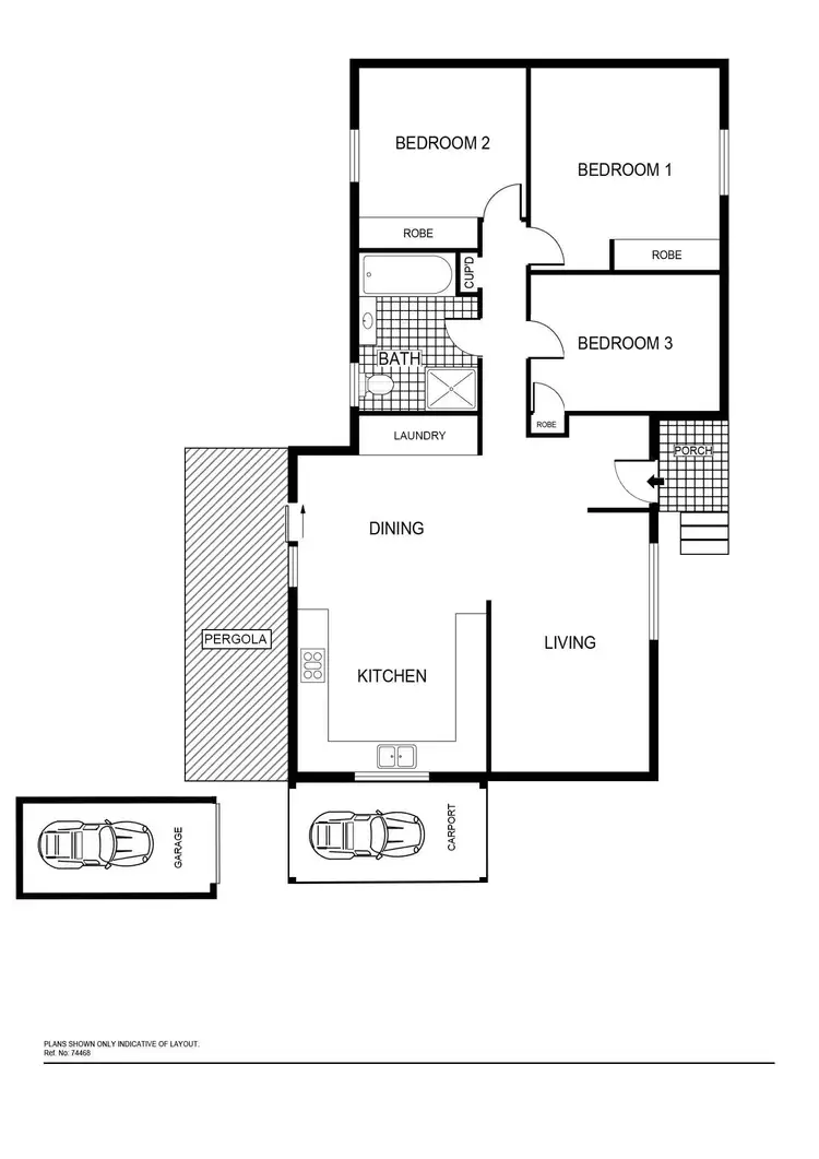 Floorplan of Homely house listing, 14 Hosking Place, Melba ACT 2615