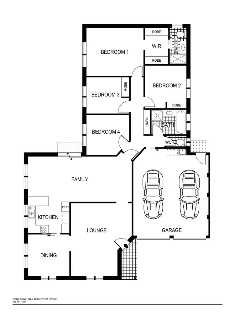Floorplan of Homely house listing, 40 Tarrant Crescent, Dunlop ACT 2615