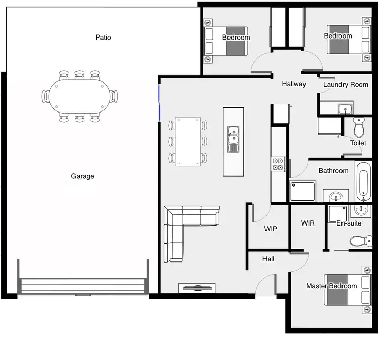 Floorplan of Homely house listing, 20 Lachlan Parade, Red Cliffs VIC 3496