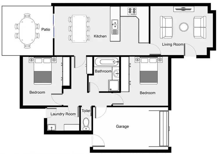 Floorplan of Homely house listing, 3/1-3 Langtree Parade, Mildura VIC 3500
