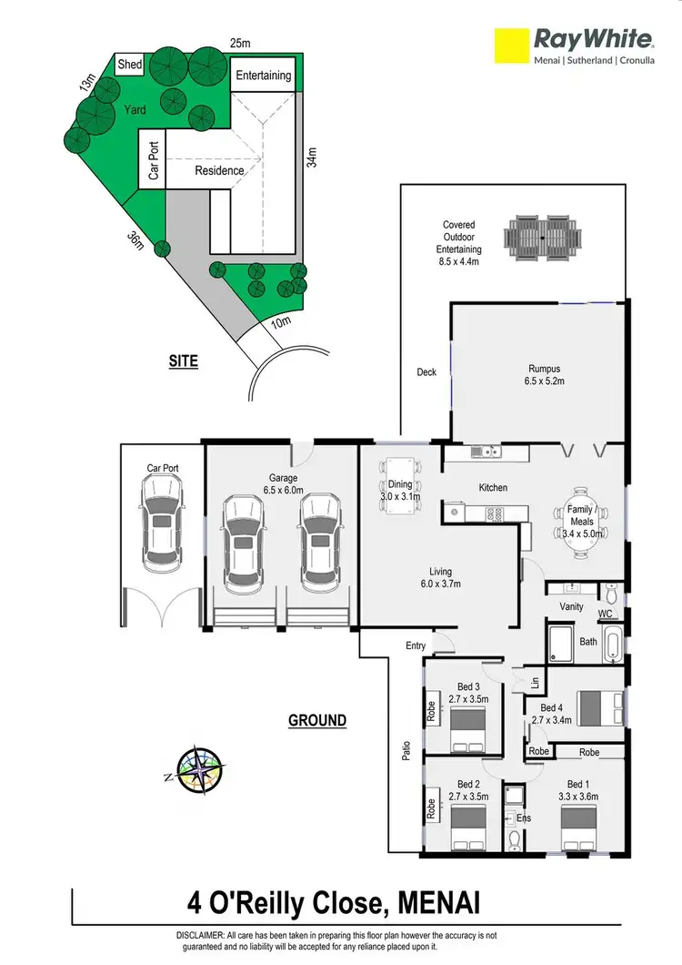 Floorplan of Homely house listing, 4 O'Reilly Close, Menai NSW 2234