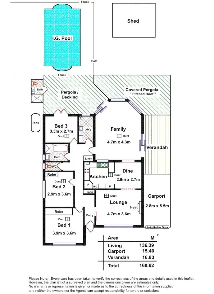 Floorplan of Homely house listing, 1A Rellum Street, Glengowrie SA 5044