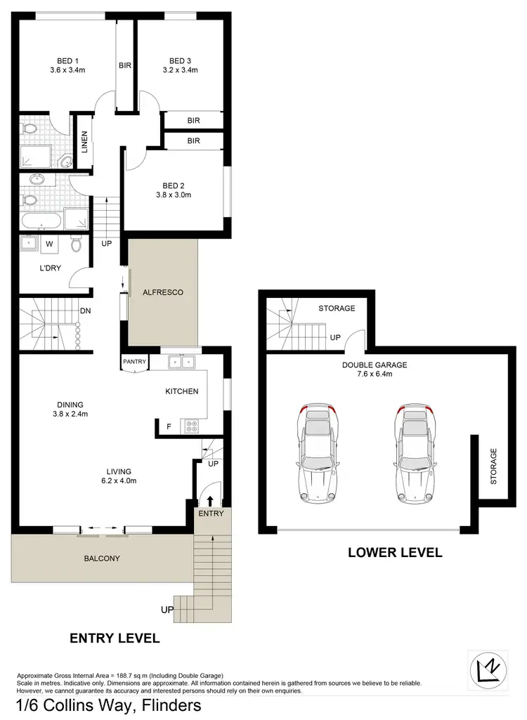 Floorplan of Homely other listing, 1/6 Collins Way, Flinders NSW 2529