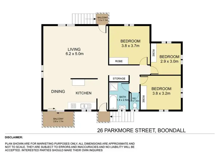 Floorplan of Homely house listing, 26 Parkmore Street, Boondall QLD 4034