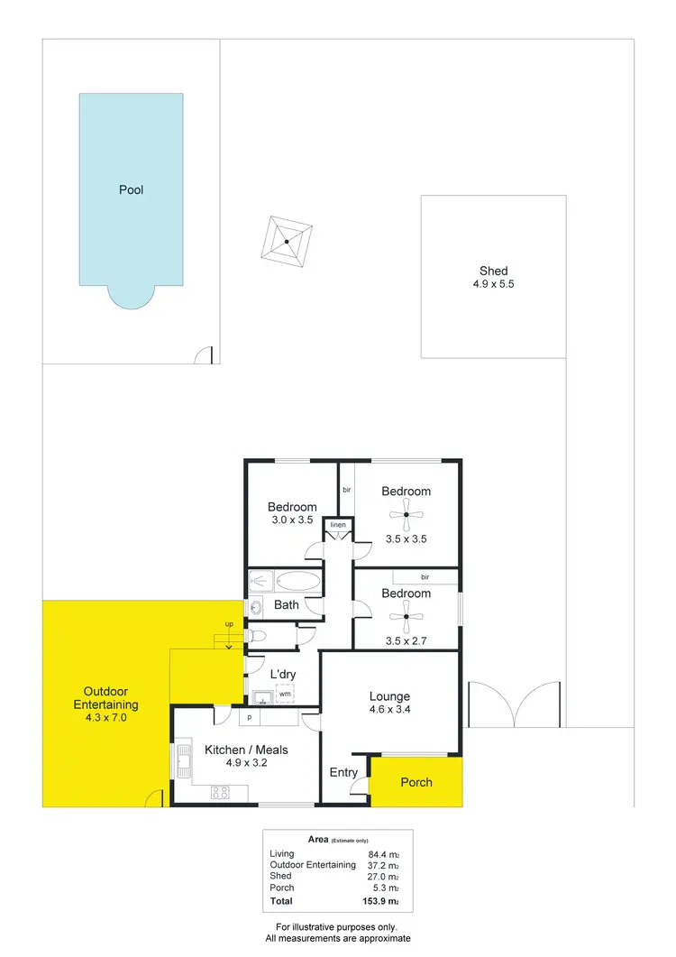 Floorplan of Homely house listing, 15 Felix Crescent, Morphett Vale SA 5162