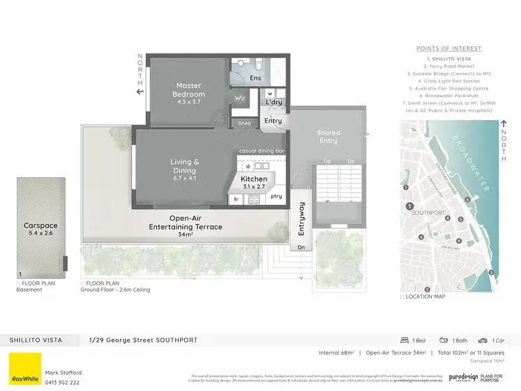 Floorplan of Homely unit listing, 1/29 George Street, Southport QLD 4215