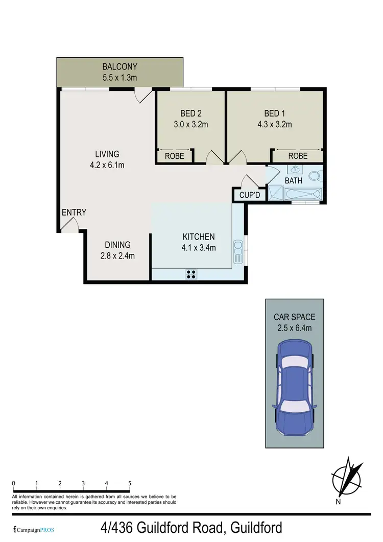 Floorplan of Homely apartment listing, 4/436 Guildford Road, Guildford NSW 2161
