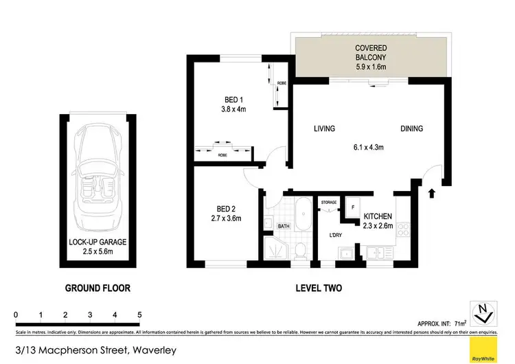 Floorplan of Homely apartment listing, 3/13 Macpherson Street, Waverley NSW 2024