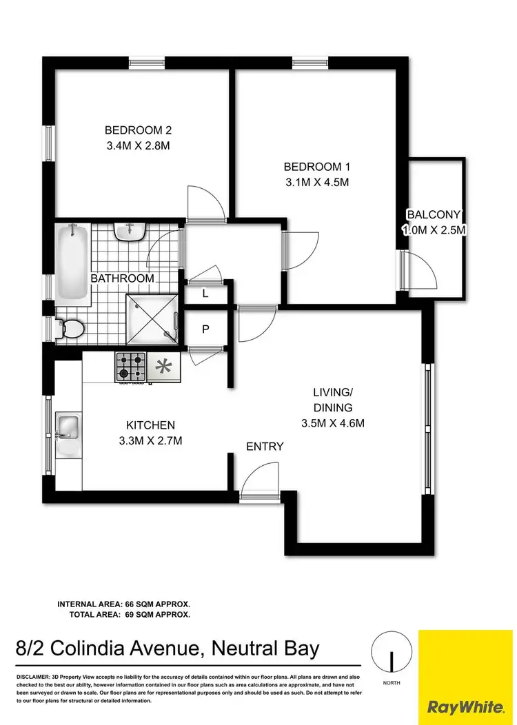 Floorplan of Homely apartment listing, 8/2 Colindia Avenue, Neutral Bay NSW 2089