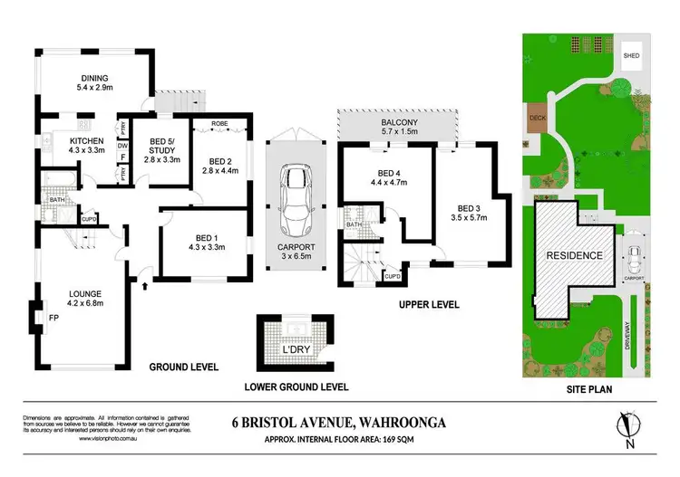 Floorplan of Homely house listing, 6 Bristol Avenue, Wahroonga NSW 2076