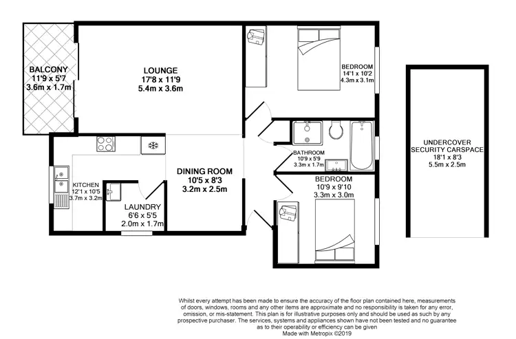 Floorplan of Homely unit listing, 12/2-4 Tiara Place, Granville NSW 2142
