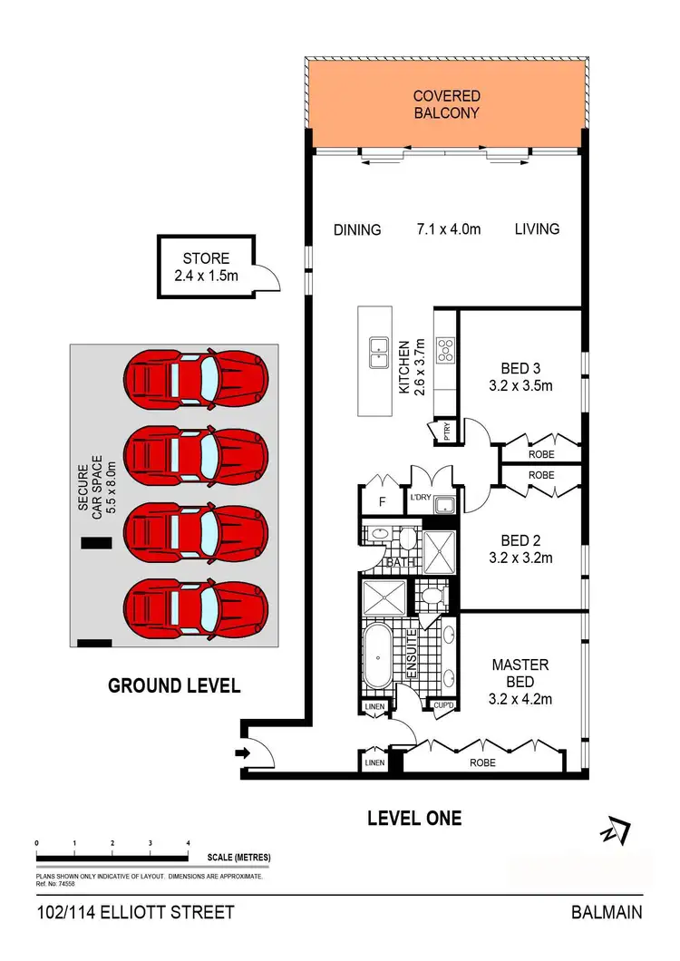 Floorplan of Homely apartment listing, 102/114 Elliott Street, Balmain NSW 2041