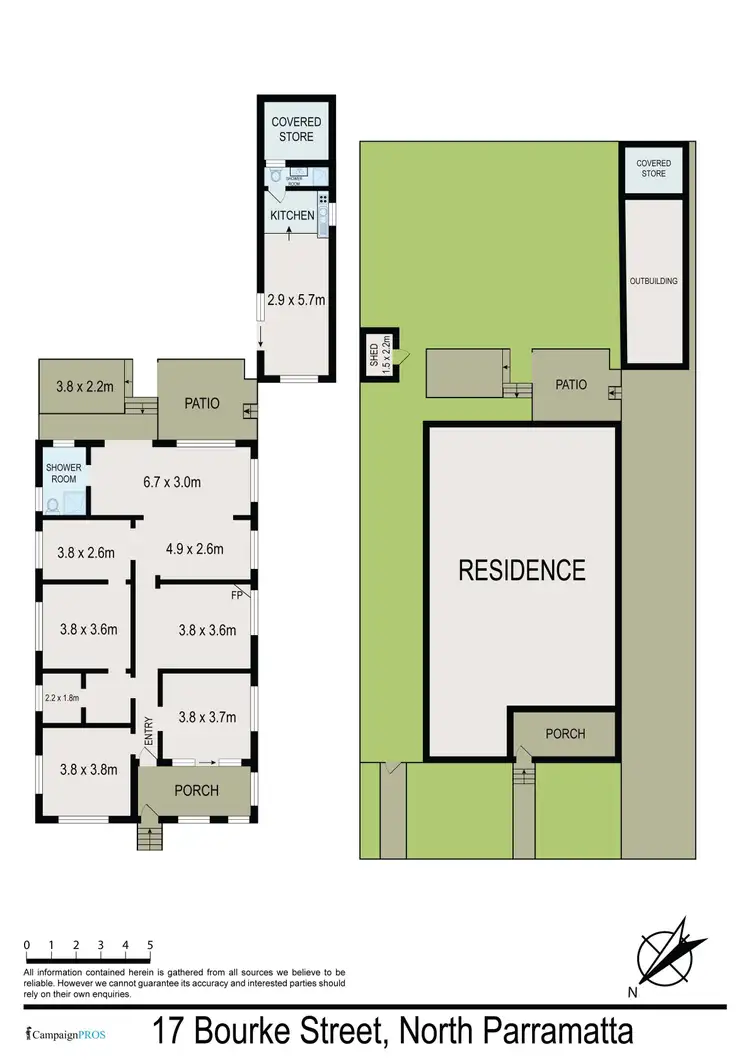 Floorplan of Homely house listing, 17 Bourke Street, North Parramatta NSW 2151