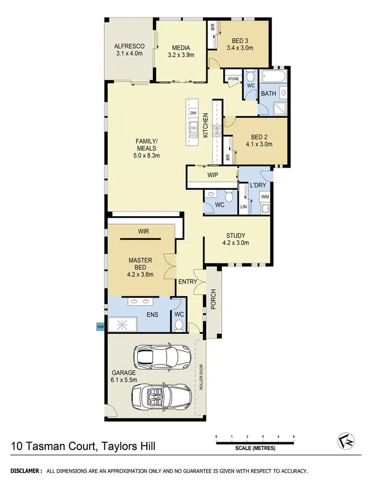 Floorplan of Homely house listing, 10 Tasman Court, Taylors Hill VIC 3037