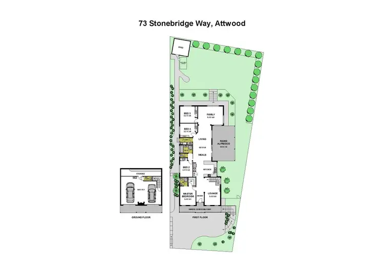 Floorplan of Homely house listing, 73 Stonebridge Way, Attwood VIC 3049