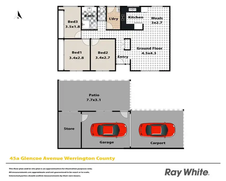 Floorplan of Homely house listing, 45a Glencoe Avenue, Werrington County NSW 2747