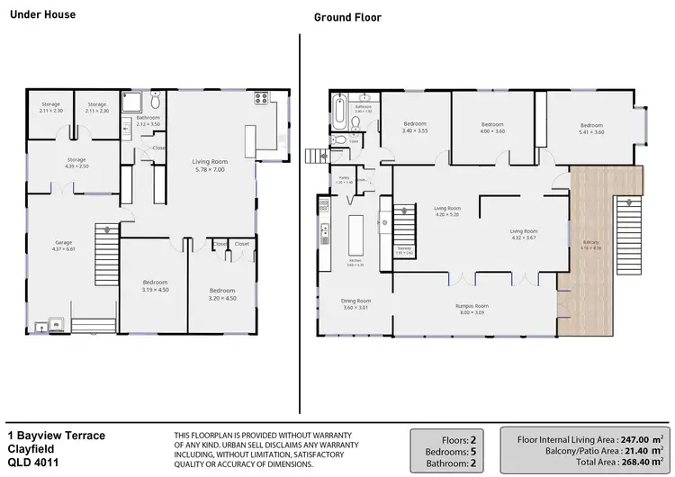 Floorplan of Homely house listing, 1 Bayview Terrace, Clayfield QLD 4011