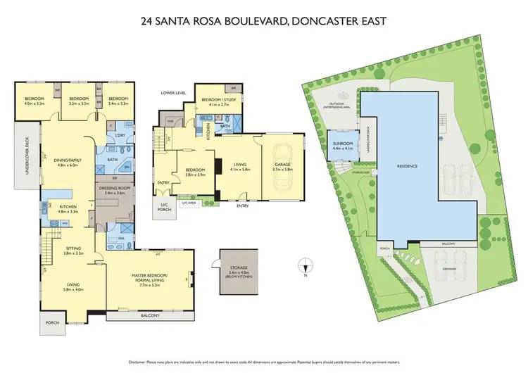 Floorplan of Homely house listing, 24 Santa Rosa Boulevard, Doncaster East VIC 3109