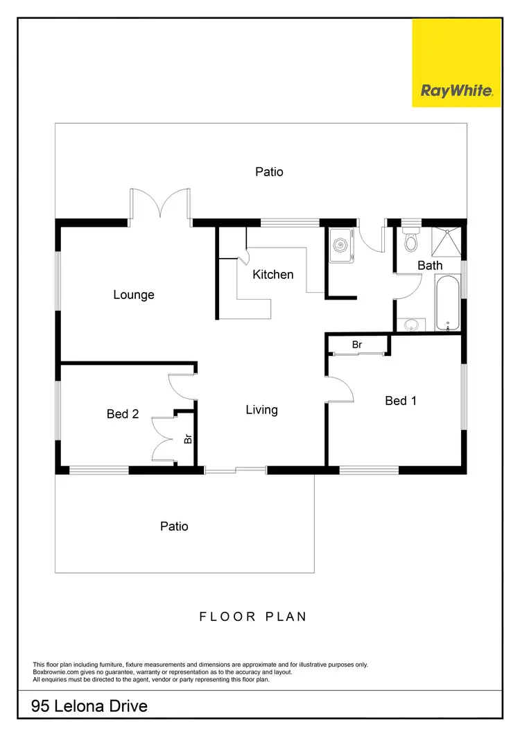 Floorplan of Homely house listing, 95 Lelona Drive, Bloomsbury QLD 4799
