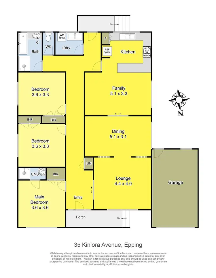 Floorplan of Homely house listing, 35 Kinlora Avenue, Epping VIC 3076