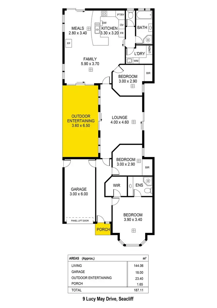 Floorplan of Homely house listing, 9 Lucy May Drive, Seacliff SA 5049